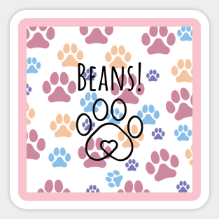 Beans! Sticker